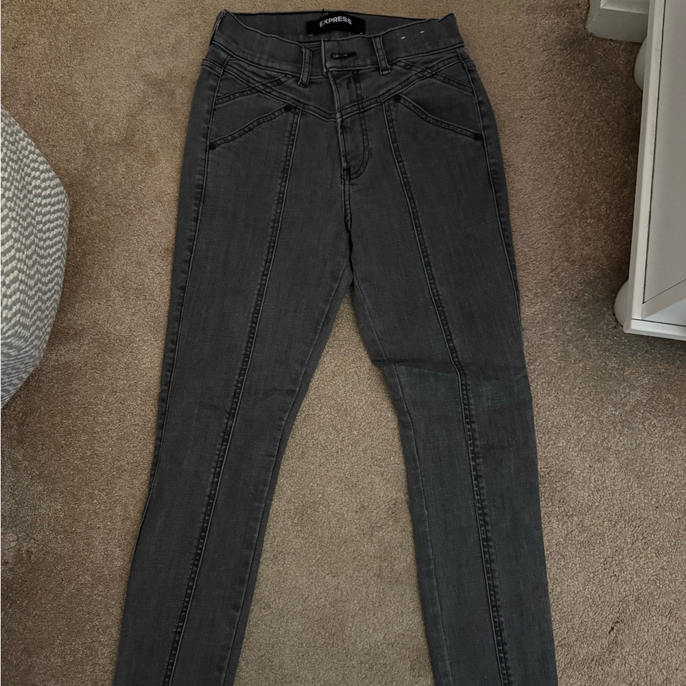 Express Charcoal High Rise Women's Jeans